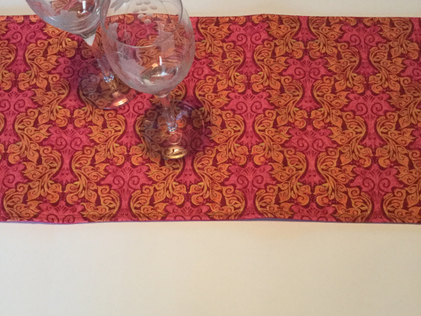 Pretty in Pink Four Corner Padded Table Runner