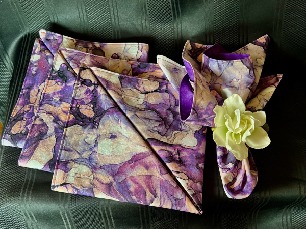 Purple Passion Special Occassion Reversible Cloth Napkins