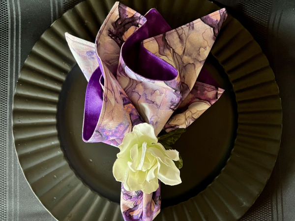 Purple Passion Special Occassion Reversible Cloth Napkins