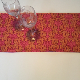 Pretty in Pink Four Corner Padded Table Runner