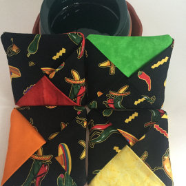 Drink Coasters, Coasters, Margaritas, Cinco de Mayo, Padded Drink Coasters