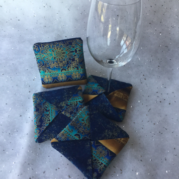 Padded Coasters/Glass Stemware Holders
