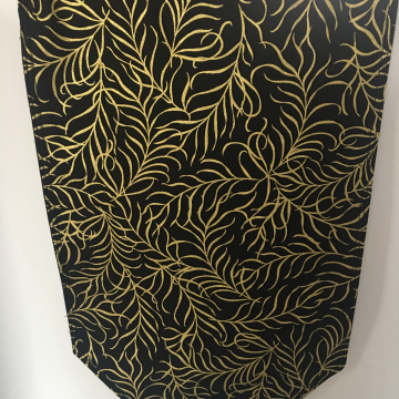 Four Corner Table Runner - Gold Flutter