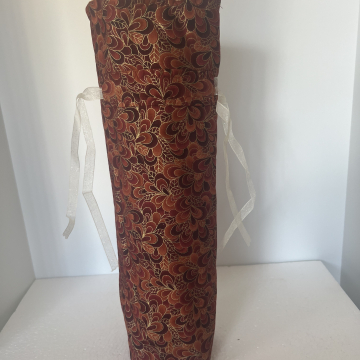 Gold Leaf Padded Wine Bag