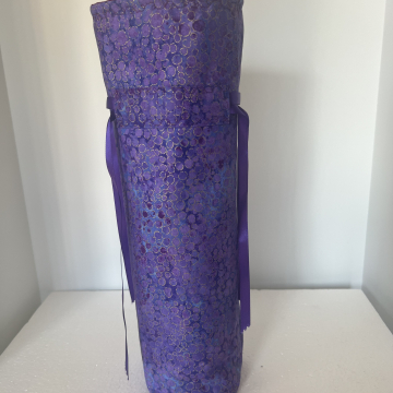Purple Champagne Bubbles Padded Wine Bag