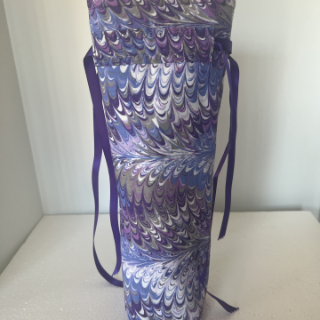 Purple Flourish Grapes Abound Padded Wine Bag